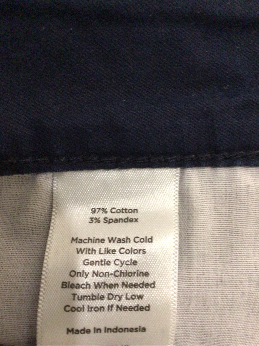 Talbots navy blue skinny pants slacks - Picture 4 of 4